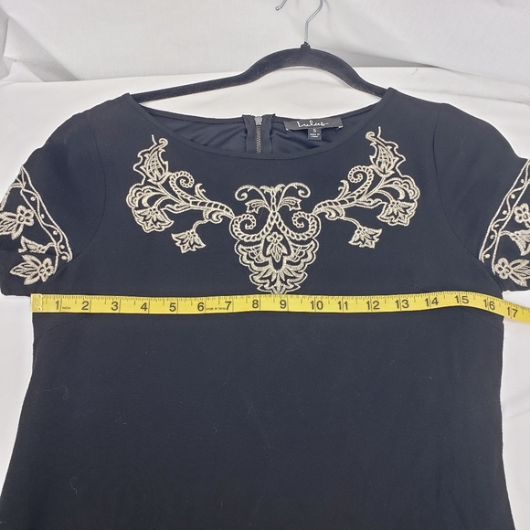 Lulu's Black Dress with Embroidery Women's Size Small - Picture 5 of 5